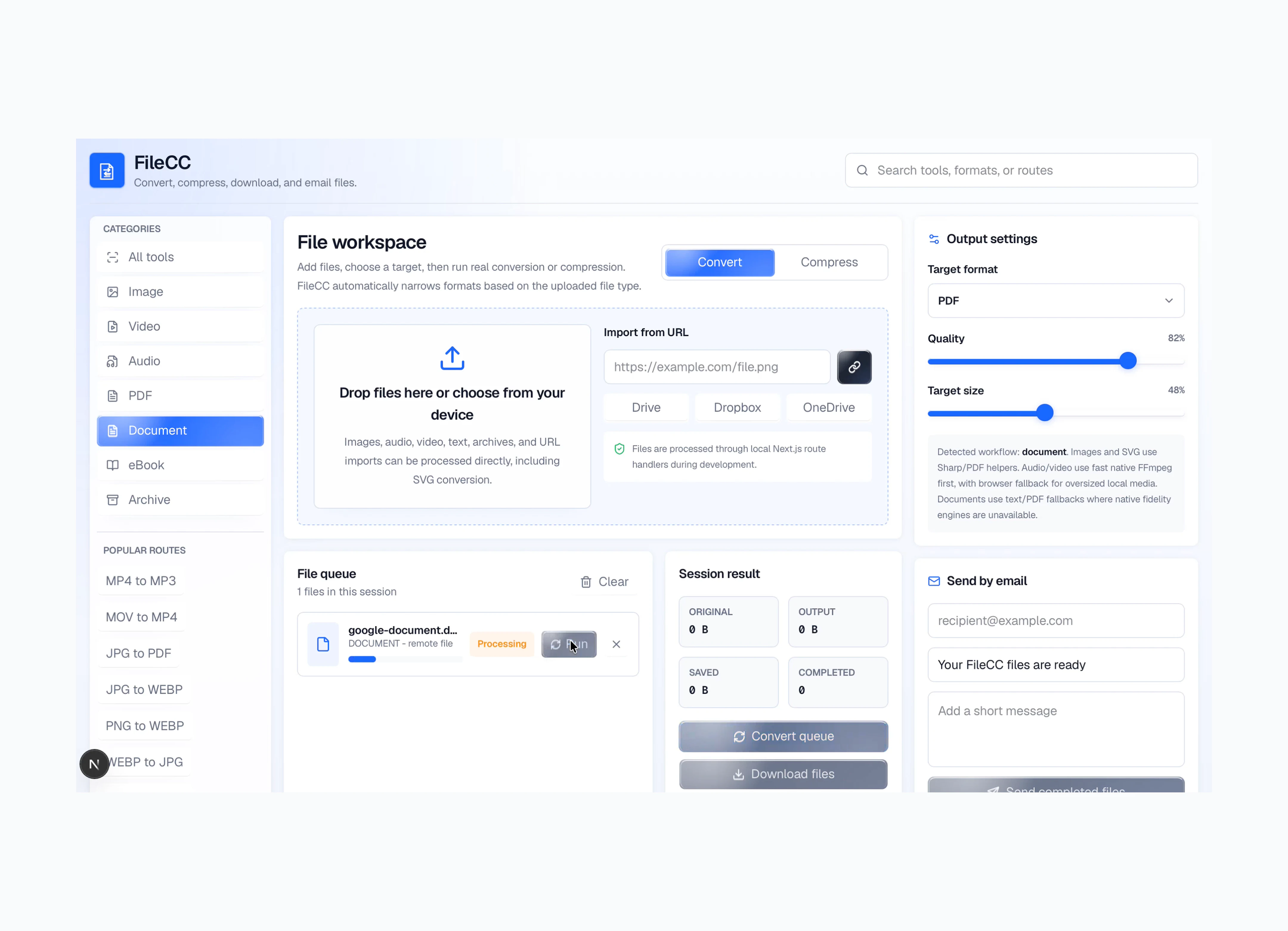 Import Files via URL